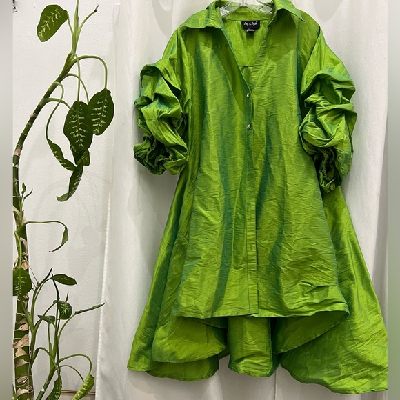 Step in Style Jackets & Blazers - BRAND NEW Step in Style Chartreuse Jacket Size 1X